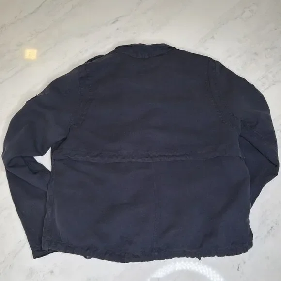 Rails Maverick Military Style Jacket S Indigo Aviation Utility Tencel Coastal - Picture 6 of 9